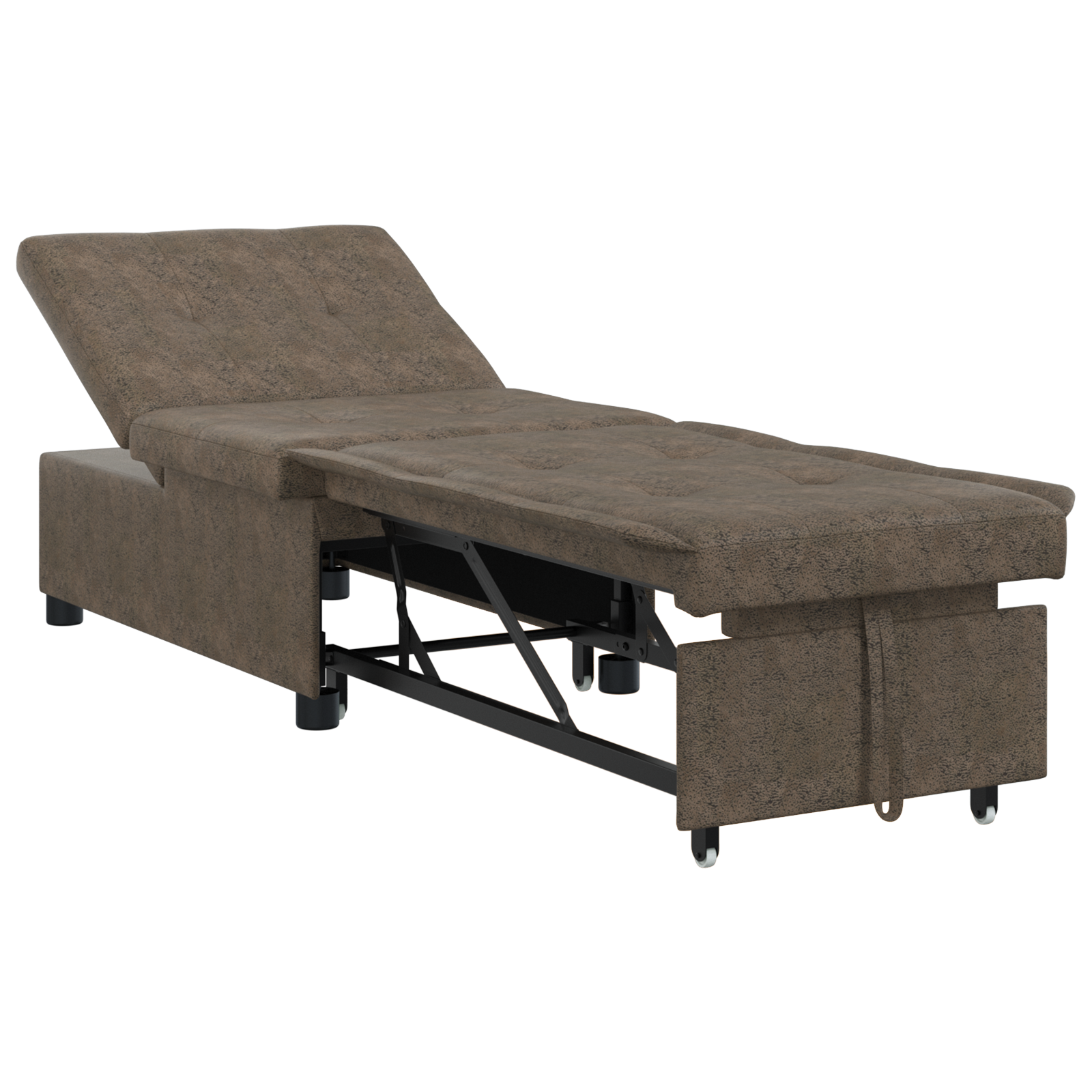 vidaXL Canapea extensibilă Verde militar 67 x 194 x 38 cm vidaXL Canapea extensibilă Verde militar 67 x 194 x 38 cm