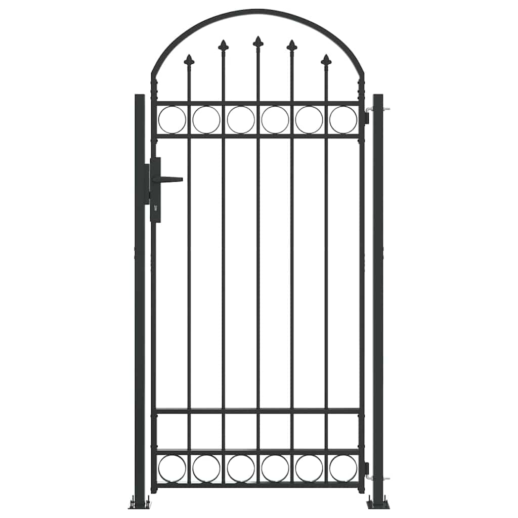 vidaXL Poartă de gard Gri 102 x 200 cm Oțel vidaXL Poartă de gard Gri 102 x 200 cm Oțel