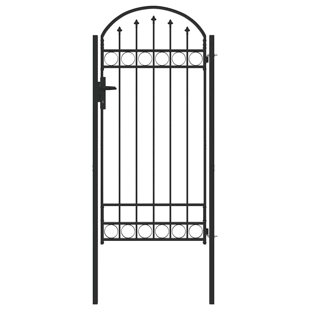 vidaXL Poartă de gard Gri 100 x 250 cm Oțel vopsit în pulbere vidaXL Poartă de gard Gri 100 x 250 cm Oțel vopsit în pulbere