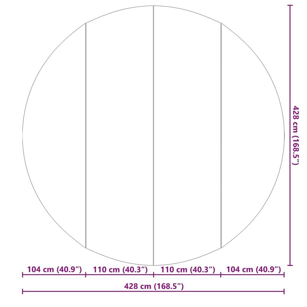 vidaXL Folie de bază pentru piscină Neagră Ø 428 cm, din material textil nețesut, rotundă. vidaXL Folie de bază pentru piscină Neagră Ø 428 cm, din material textil nețesut, rotundă.