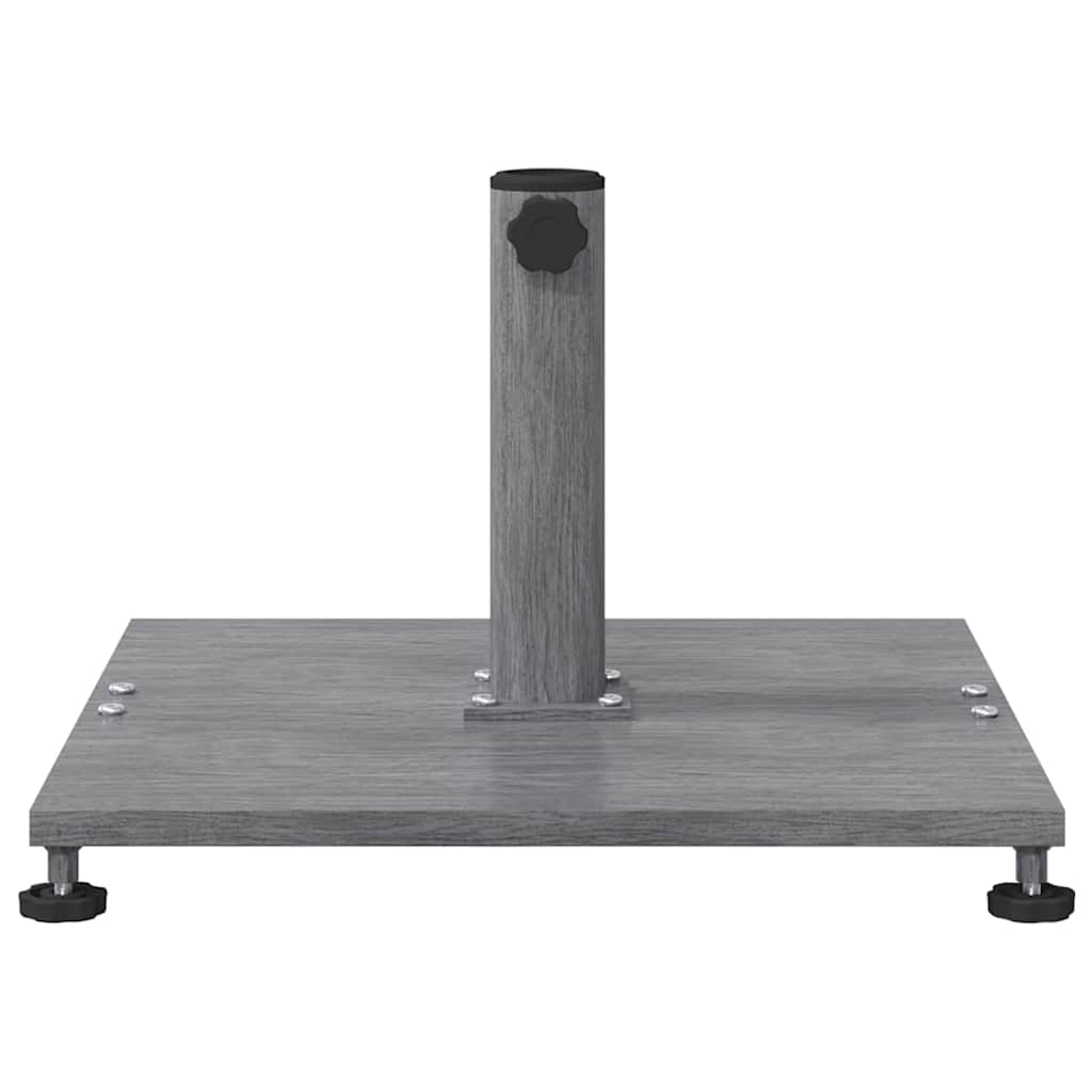 vidaXL Bază pentru umbrelă Aspect Lemn Gri Închis 45 x 45 x 31 cm