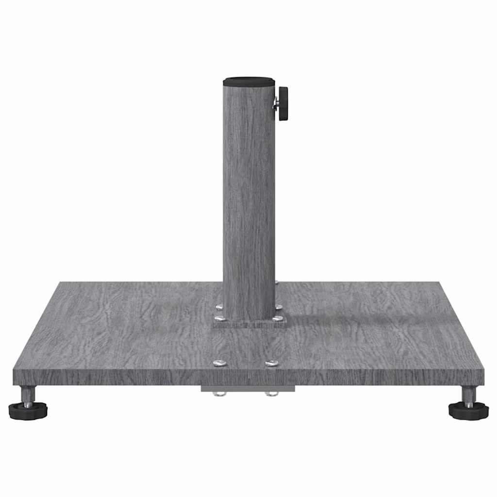 vidaXL Bază pentru umbrelă Aspect Lemn Gri Închis 45 x 45 x 31 cm