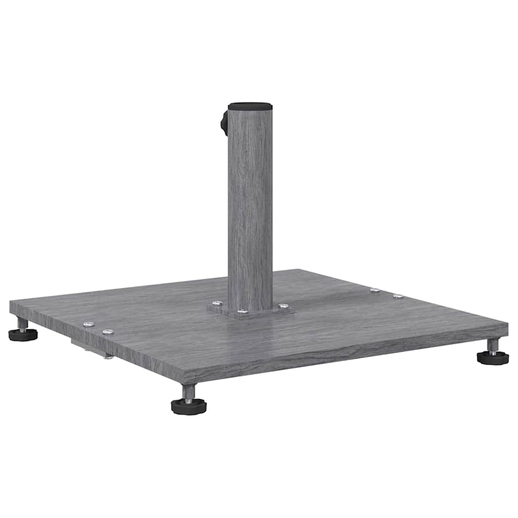 vidaXL Bază pentru umbrelă Aspect Lemn Gri Închis 45 x 45 x 31 cm