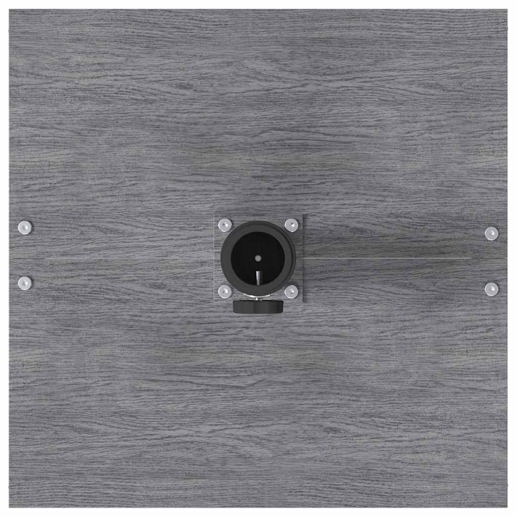 vidaXL Bază pentru umbrelă Aspect Lemn Gri Închis 45 x 45 x 31 cm