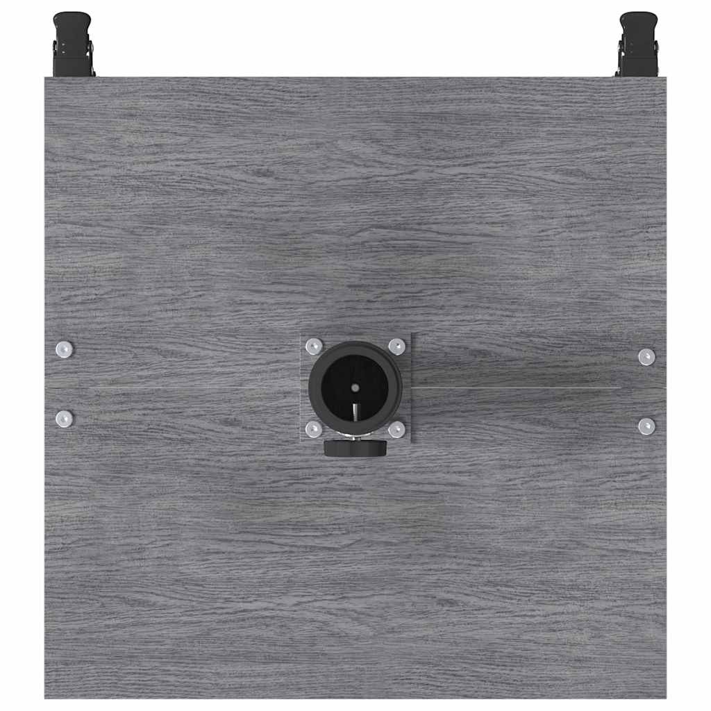 vidaXL Bază pentru umbrelă Aspect Lemn Gri Închis 45 x 45 x 31,5 cm