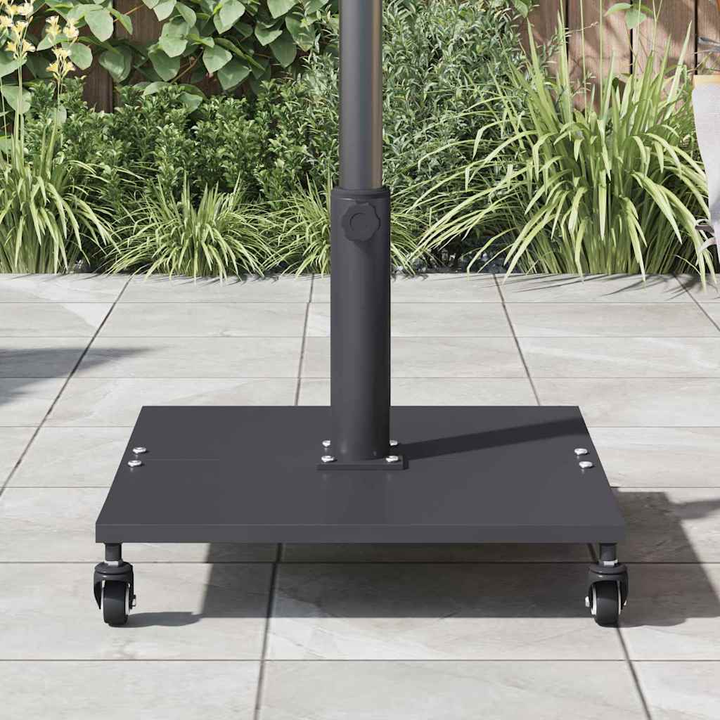 vidaXL Bază pentru umbrelă Gri închis 45 x 45 x 31,5 cm