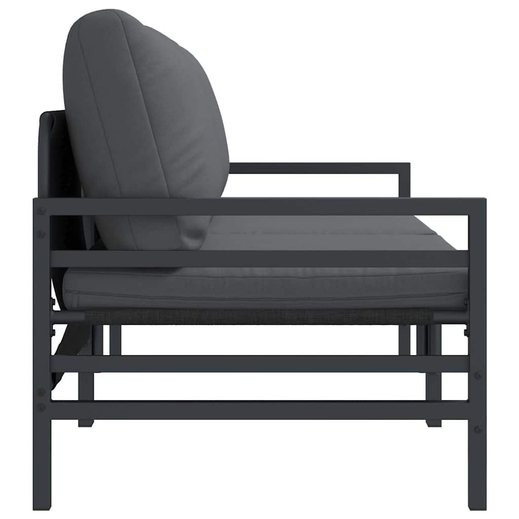 vidaXL Mobilier pentru Exterior cu pernă cu pernă 2 pcs Antracit Oțel vidaXL Mobilier pentru Exterior cu pernă cu pernă 2 pcs Antracit Oțel
