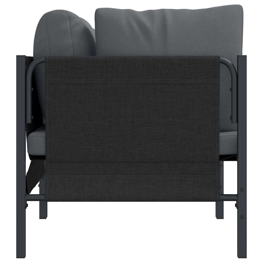vidaXL Mobilier pentru Exterior cu pernă cu pernă 2 pcs Antracit Oțel vidaXL Mobilier pentru Exterior cu pernă cu pernă 2 pcs Antracit Oțel