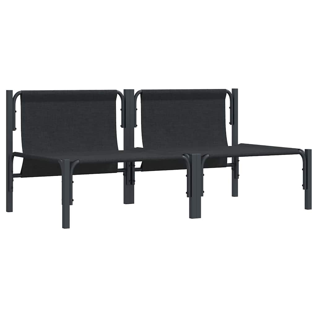 vidaXL Mobilier pentru Exterior cu pernă cu pernă 2 pcs Antracit Oțel vidaXL Mobilier pentru Exterior cu pernă cu pernă 2 pcs Antracit Oțel