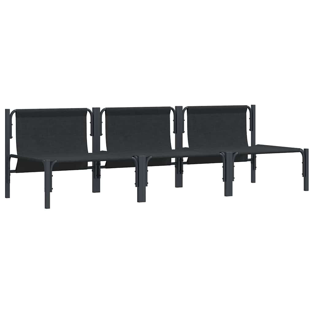 vidaXL Mobilier pentru Exterior cu pernă cu pernă 3 pcs Antracit Oțel vidaXL Mobilier pentru Exterior cu pernă cu pernă 3 pcs Antracit Oțel