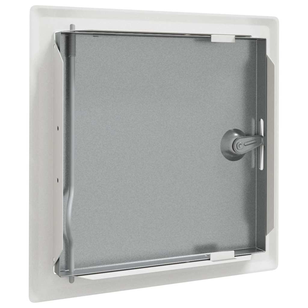 vidaXL Panou de Acces 2 pcs Alb 20 x 20 cm oțel vidaXL Panou de Acces 2 pcs Alb 20 x 20 cm oțel