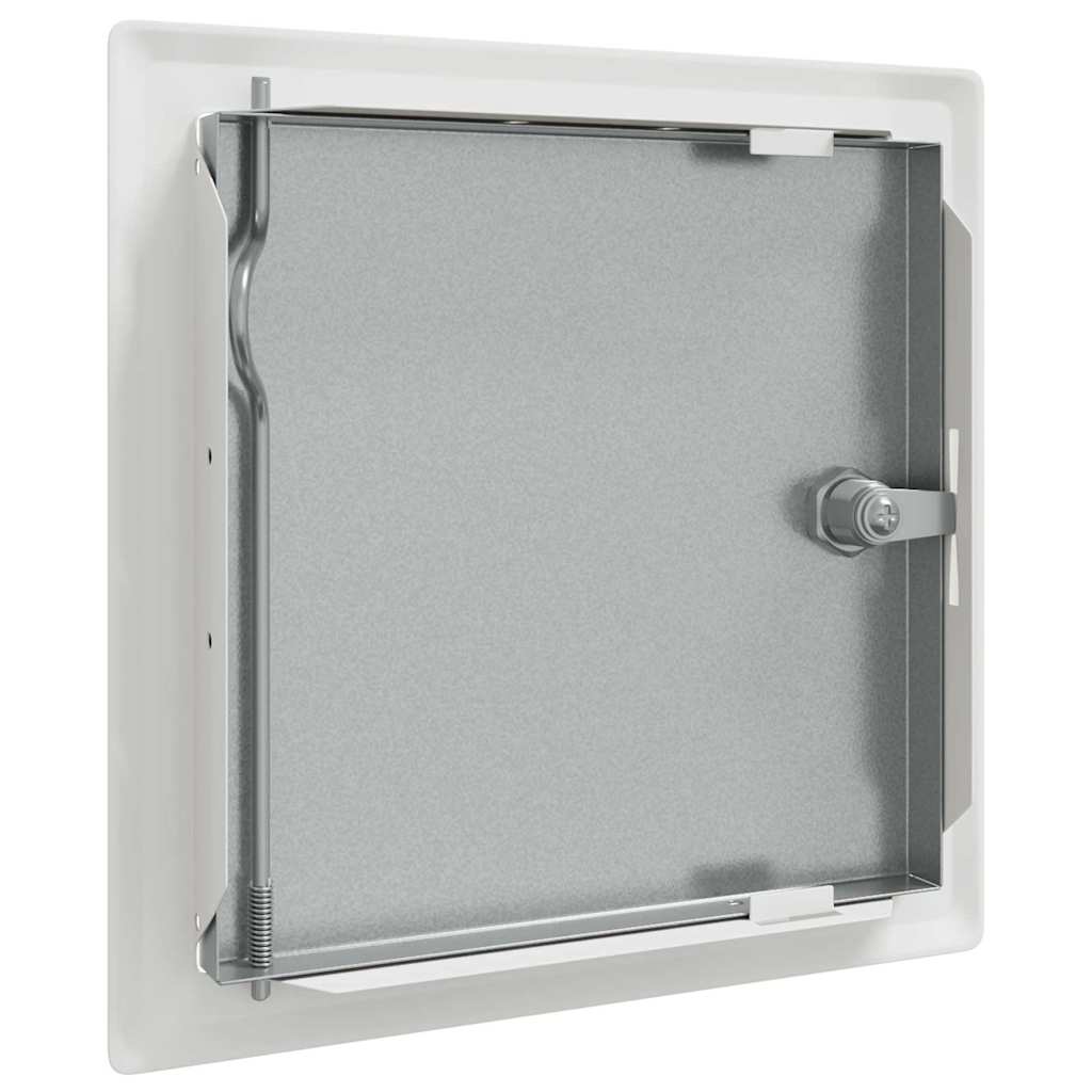 vidaXL Panou de Acces 2 pcs Alb 20 x 20 cm Oţel vidaXL Panou de Acces 2 pcs Alb 20 x 20 cm Oţel