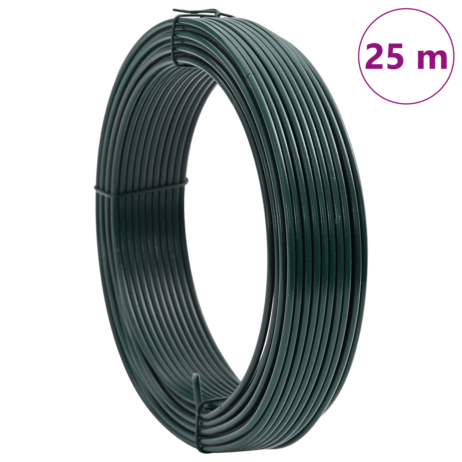 vidaXL Sârmă de legare pentru gard Verde 25 m otel acoperit cu PVC vidaXL Sârmă de legare pentru gard Verde 25 m otel acoperit cu PVC