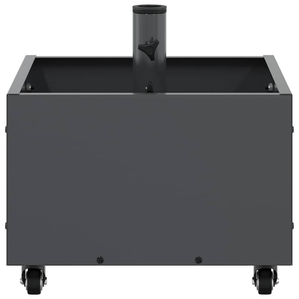 vidaXL Bază pentru umbrelă Manual Antracit 45 x 45 x 45 cm Oțel