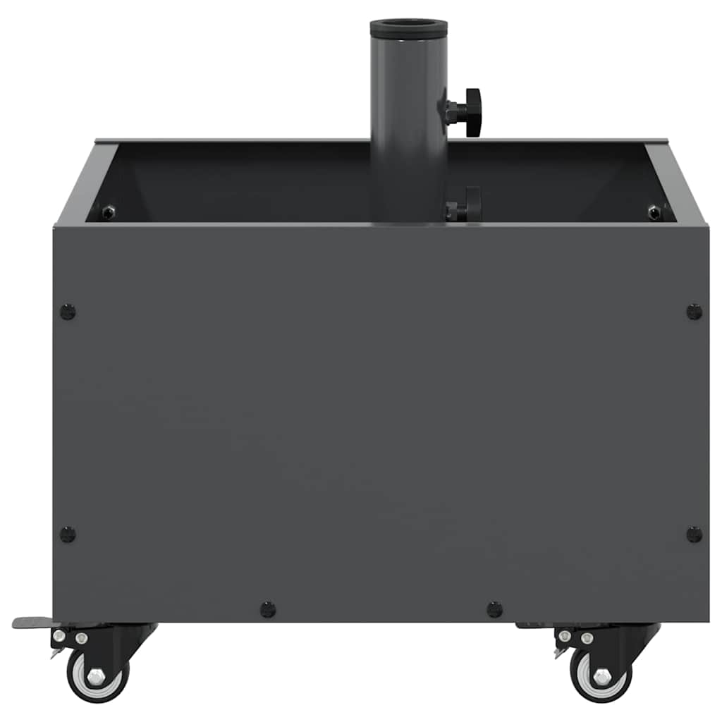 vidaXL Bază pentru umbrelă Manual Antracit 45 x 45 x 45 cm Oțel