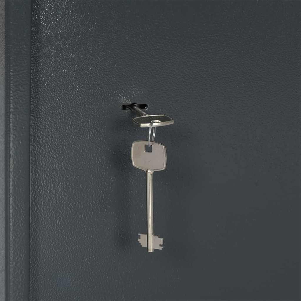 vidaXL Seif cu blocare Gri 31 x 35 x 50 cm Oțel