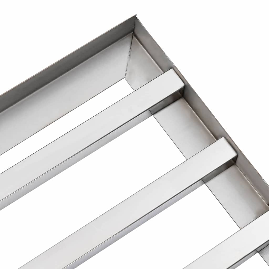 vidaXL Cap de înlocuire pentru grebla de grădină Oţel inoxidabil