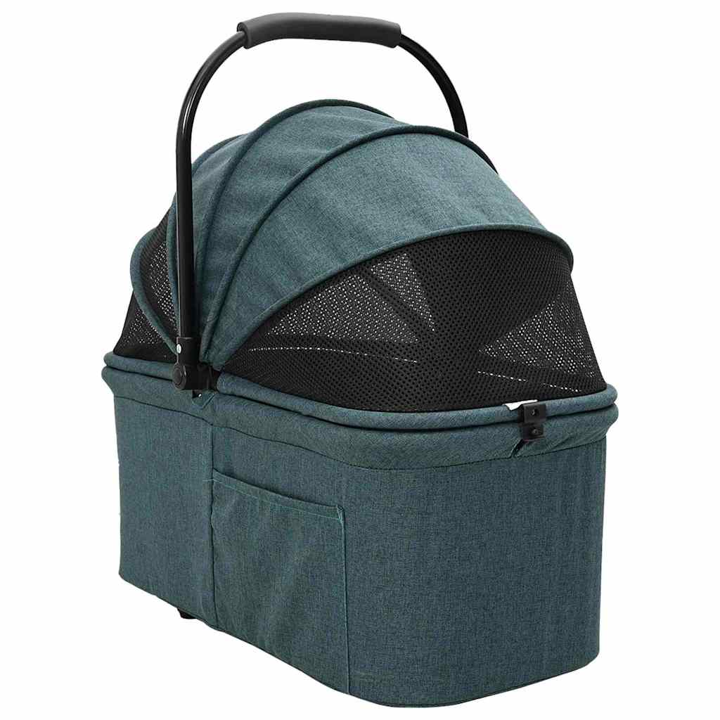 vidaXL Carucior pentru Pisici Pliante Ajustabil Verde 78 x 54 x 101 cm vidaXL Carucior pentru Pisici Pliante Ajustabil Verde 78 x 54 x 101 cm