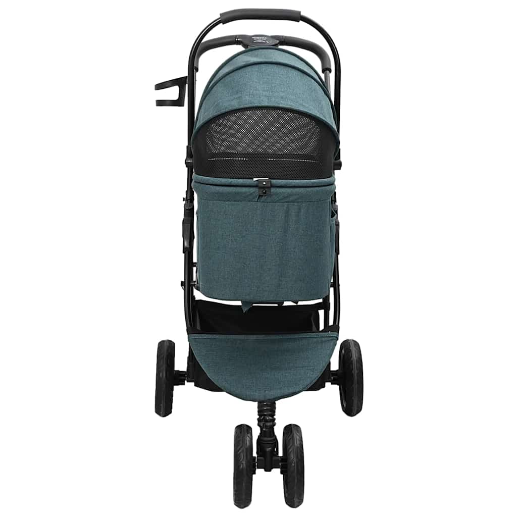 vidaXL Carucior pentru Pisici Pliante Ajustabil Verde 78 x 54 x 101 cm vidaXL Carucior pentru Pisici Pliante Ajustabil Verde 78 x 54 x 101 cm