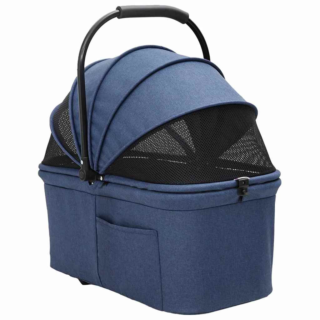 vidaXL Carucior pentru Pisici Pliante albastru 78 x 54 x 101 cm vidaXL Carucior pentru Pisici Pliante albastru 78 x 54 x 101 cm