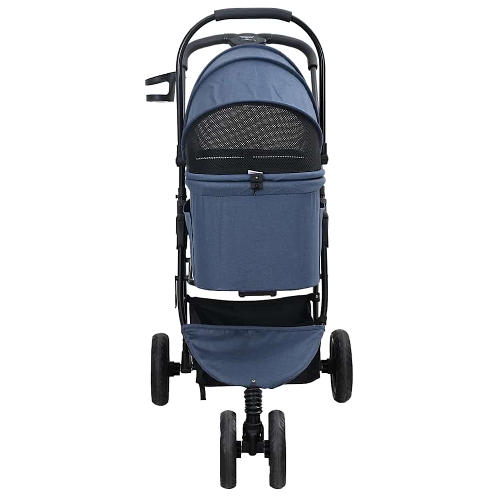 vidaXL Carucior pentru Pisici Pliante albastru 78 x 54 x 101 cm vidaXL Carucior pentru Pisici Pliante albastru 78 x 54 x 101 cm
