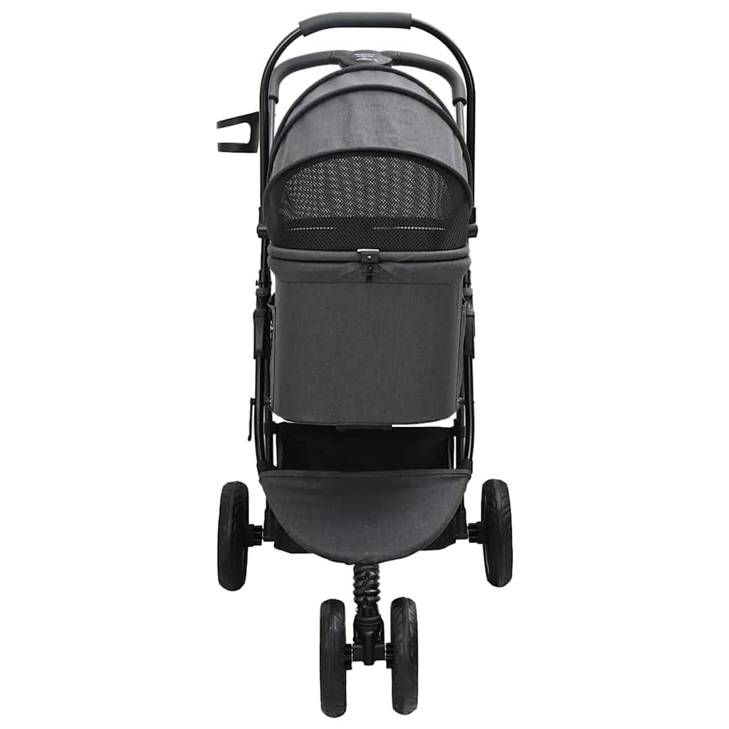 vidaXL Carucior pentru Pisici Pliante Ajustabil Negru 78 x 54 x 101 cm vidaXL Carucior pentru Pisici Pliante Ajustabil Negru 78 x 54 x 101 cm