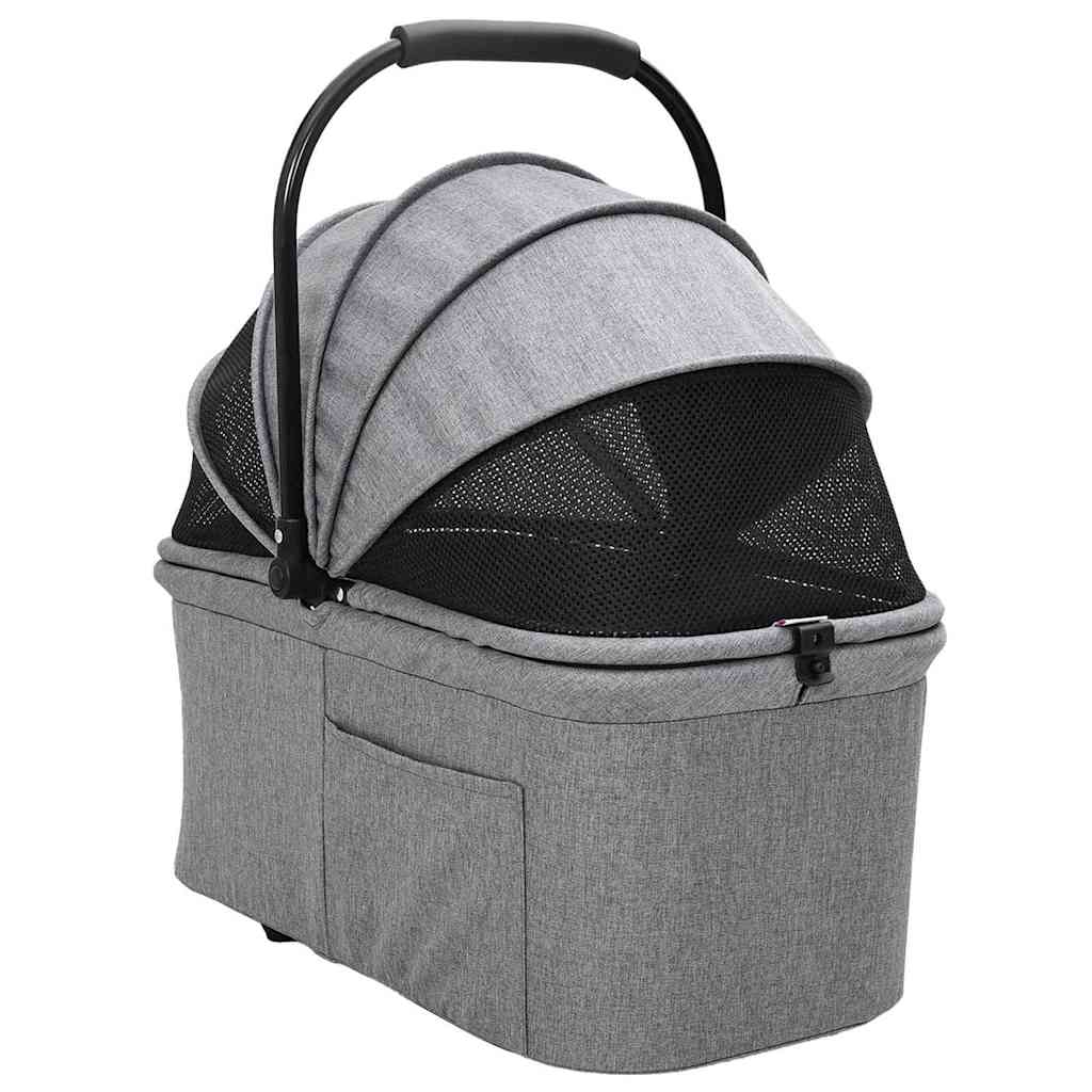 vidaXL Carucior pentru Pisici Pliante Ajustabil Gri 78 x 54 x 101 cm vidaXL Carucior pentru Pisici Pliante Ajustabil Gri 78 x 54 x 101 cm