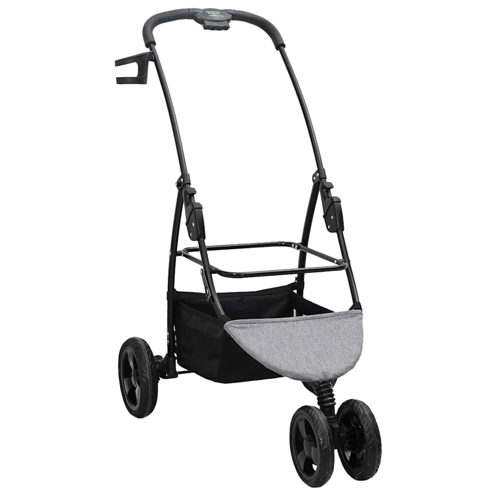 vidaXL Carucior pentru Pisici Pliante Ajustabil Gri 78 x 54 x 101 cm vidaXL Carucior pentru Pisici Pliante Ajustabil Gri 78 x 54 x 101 cm
