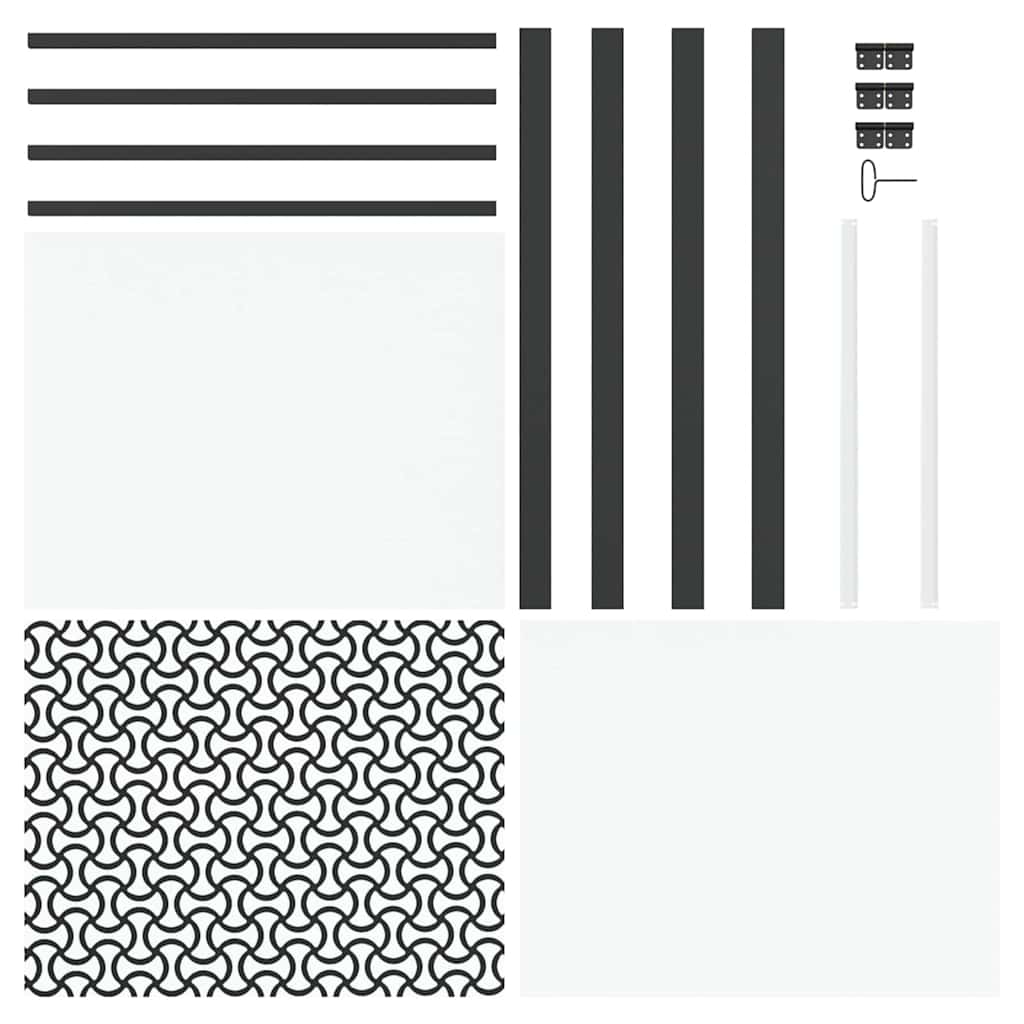 vidaXL Ușă de interior Negru 102.5 x 201.5 cm