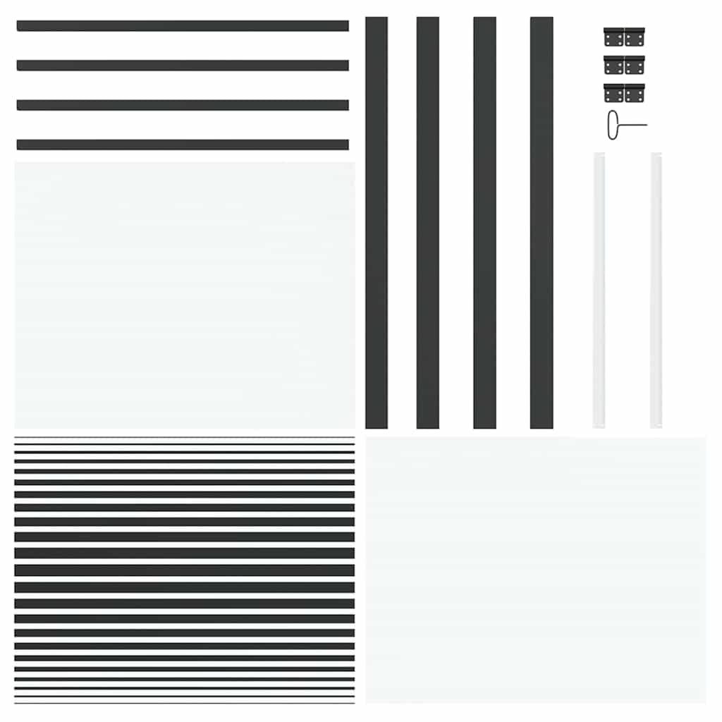 vidaXL Ușă de interior Negru 93 x 201.5 cm