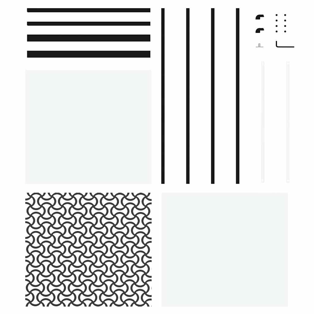 vidaXL Ușă glisantă Negru 76 x 205 cm Sticlă securizată, Aluminiu