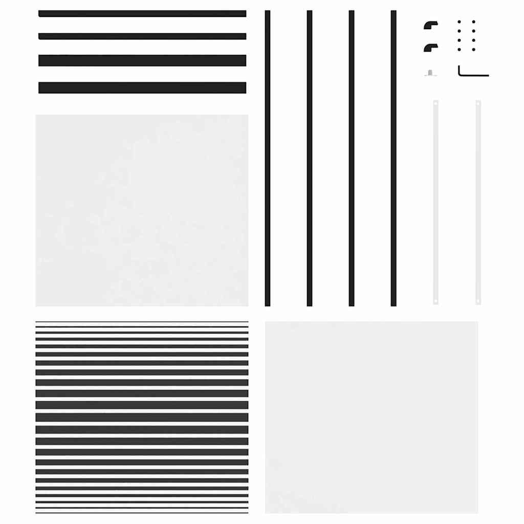 vidaXL Ușă glisantă Negru 76 x 205 cm Sticlă securizată, Aluminiu