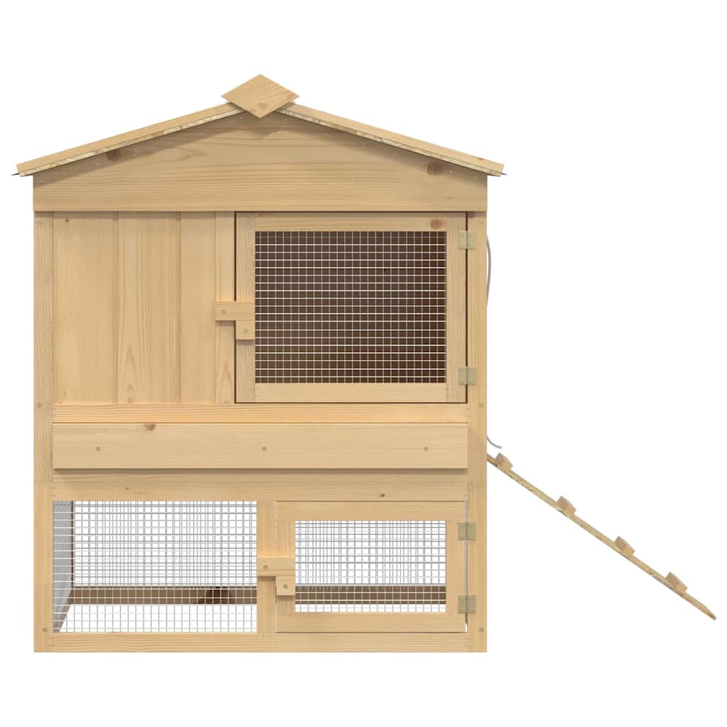 vidaXL Coadă de găini Maro 75 x 59 x 60 cm Lemn masiv de pin vidaXL Coadă de găini Maro 75 x 59 x 60 cm Lemn masiv de pin