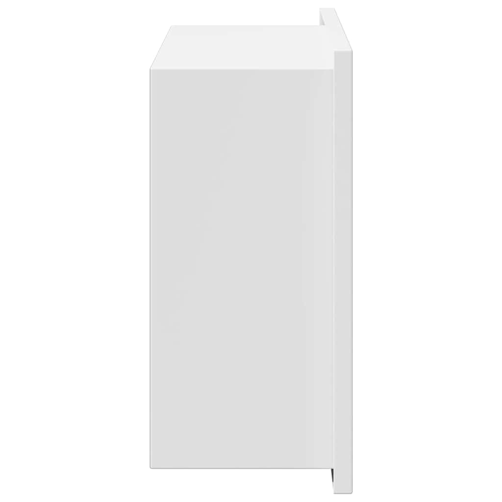 vidaXL Nisă de Duș Alb 30 x 20 x 9.5 cm Oţel inoxidabil