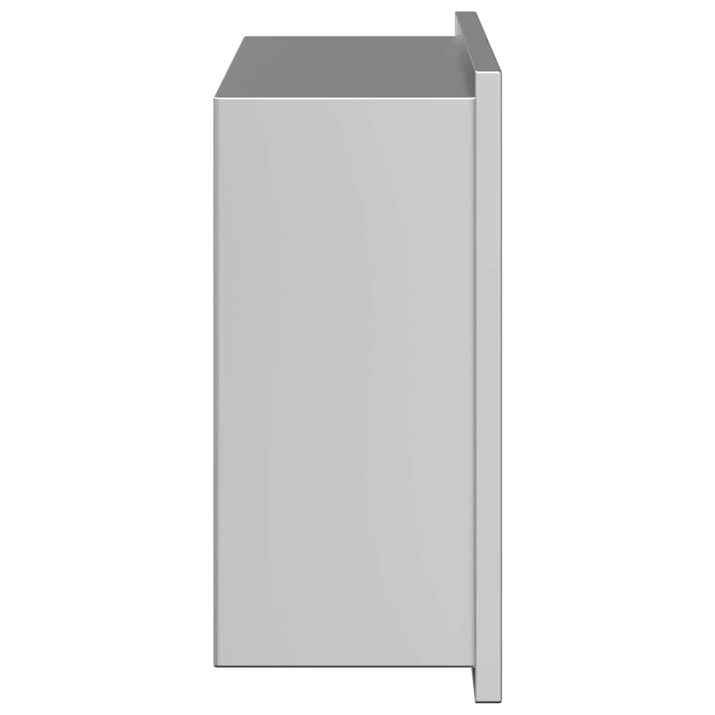 vidaXL Nisă de Duș Argintiu 30 x 20 x 9.5 cm Oţel inoxidabil