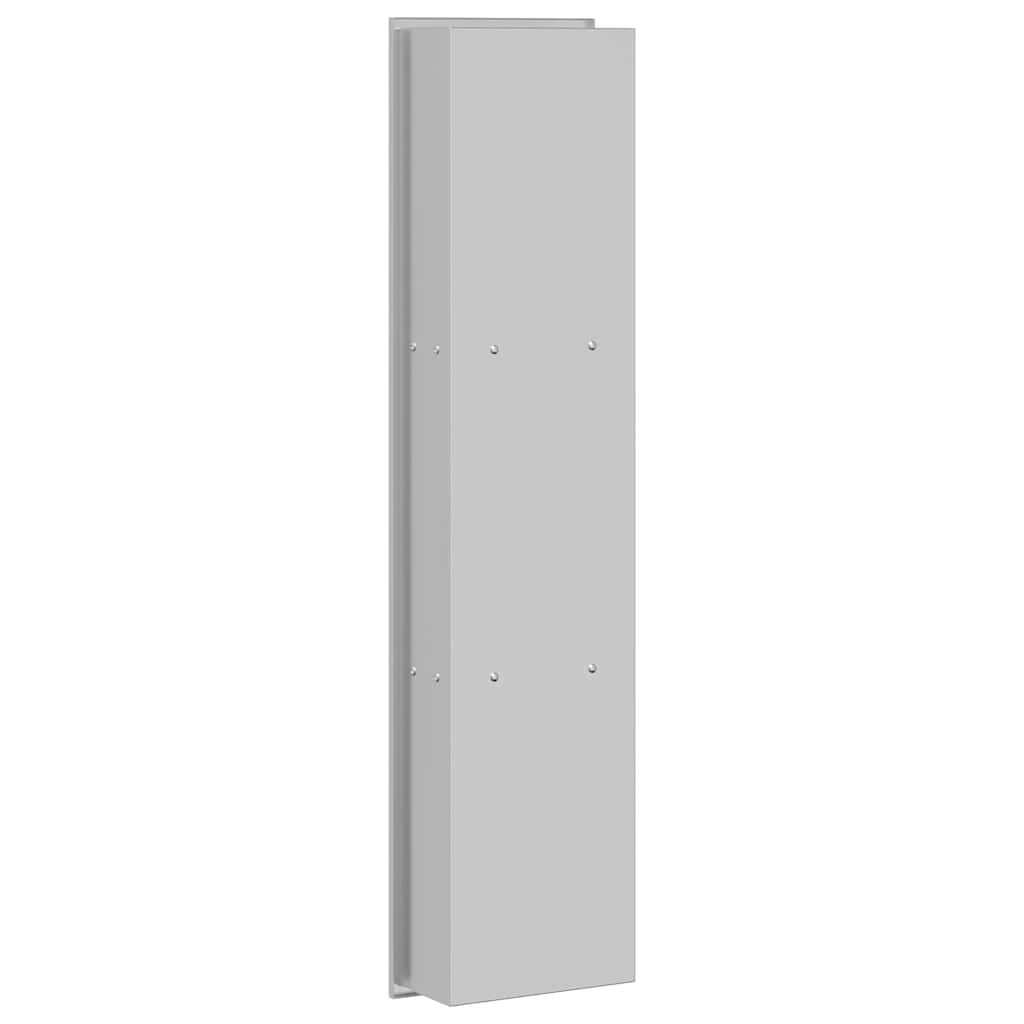 vidaXL Nisă de Duș Argintiu 90 x 20 x 9.5 cm Oţel inoxidabil