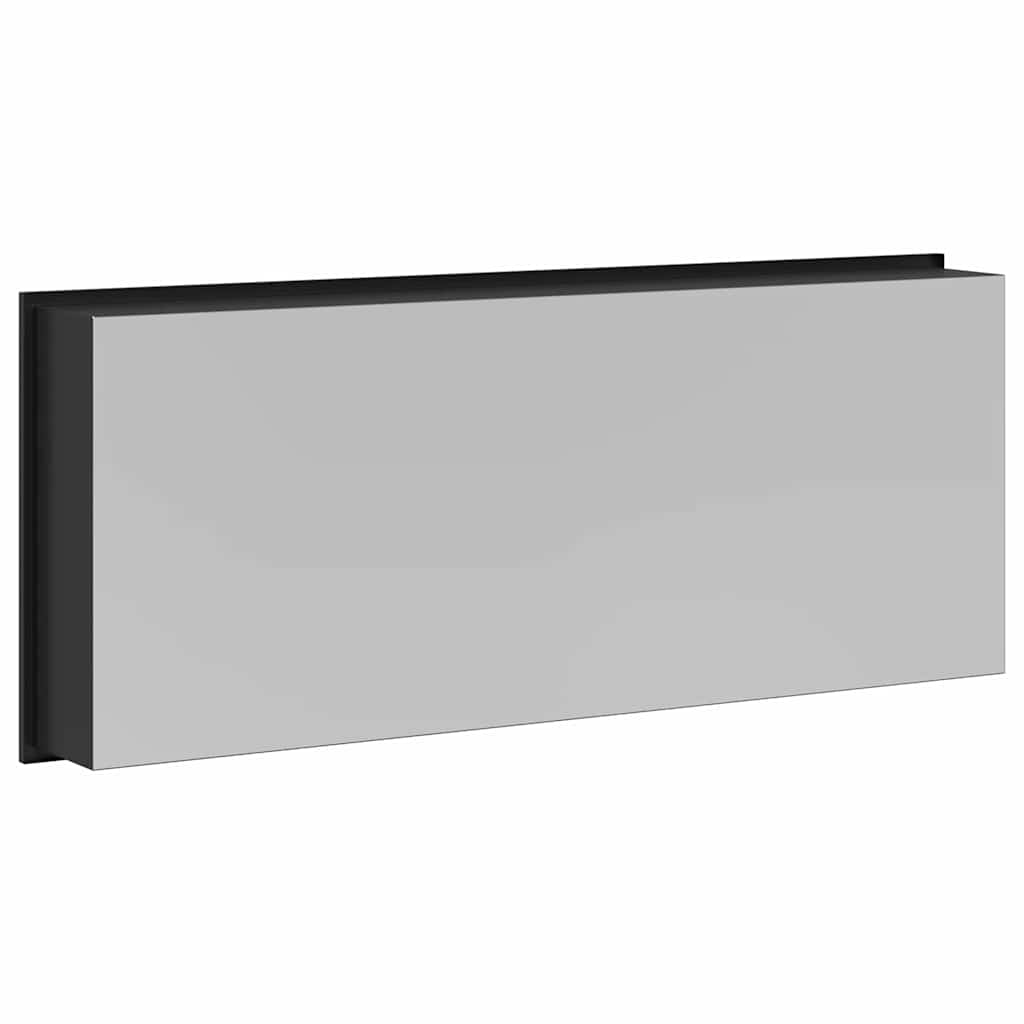 vidaXL Nisă de Duș Negru 75 x 30 x 9.5 cm Oţel inoxidabil