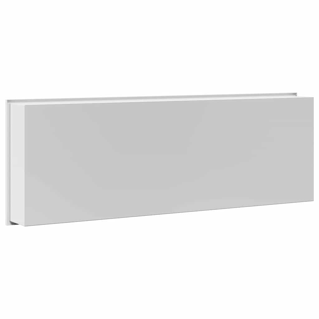 vidaXL Nisă de Duș Alb 90 x 30 x 9.5 cm Oţel inoxidabil