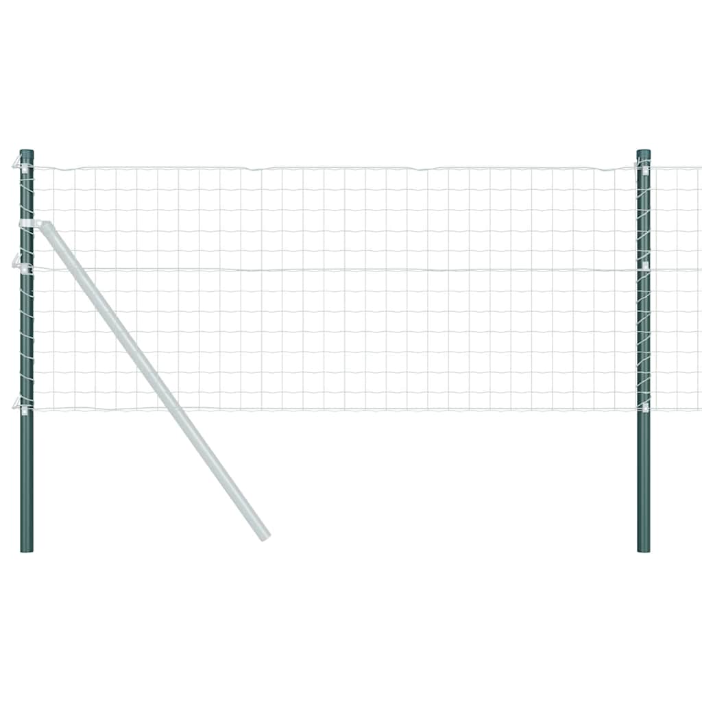 vidaXL Stâlpi de Gard 2 pcs Verde 80 cm Oțel vopsit în pulbere vidaXL Stâlpi de Gard 2 pcs Verde 80 cm Oțel vopsit în pulbere
