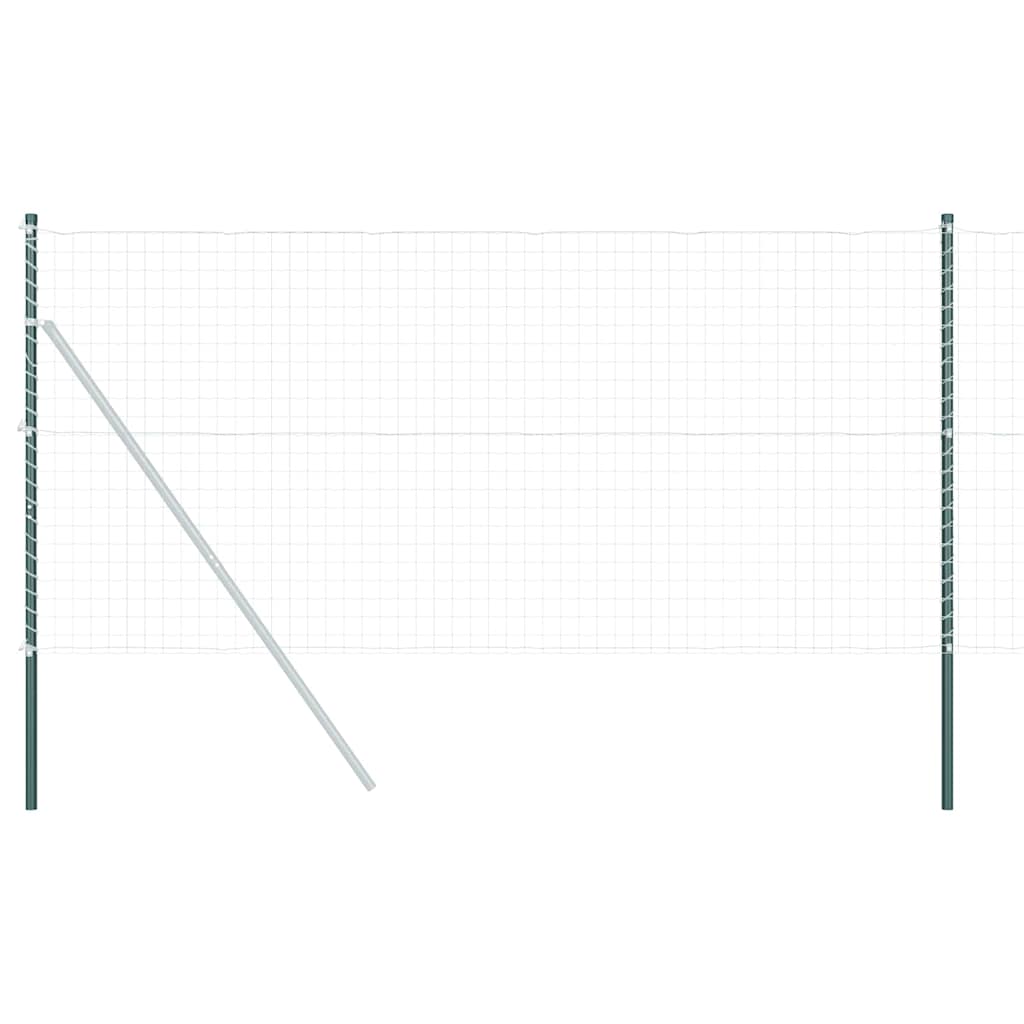 vidaXL Stâlpi de Gard 2 pcs Verde 160 cm Oțel vopsit în pulbere vidaXL Stâlpi de Gard 2 pcs Verde 160 cm Oțel vopsit în pulbere
