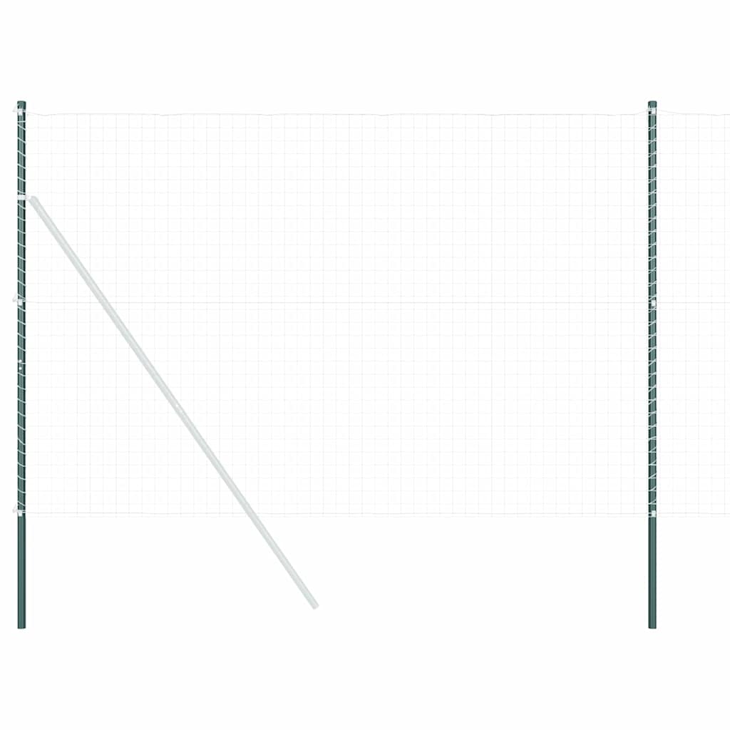 vidaXL Stâlpi de Gard 2 pcs Verde 200 cm Oțel vopsit în pulbere vidaXL Stâlpi de Gard 2 pcs Verde 200 cm Oțel vopsit în pulbere