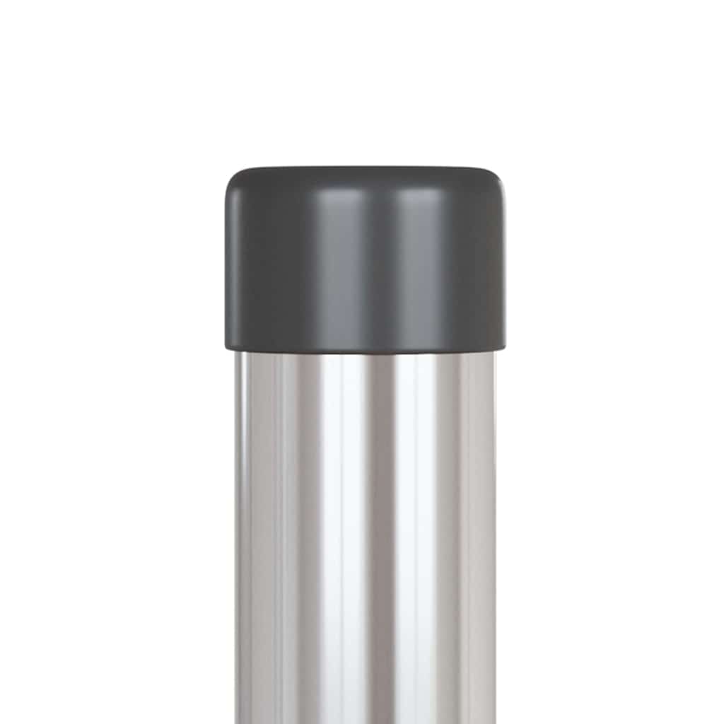 vidaXL Stâlpi de Gard 2 pcs Argintiu 90 cm Oțel galvanizat