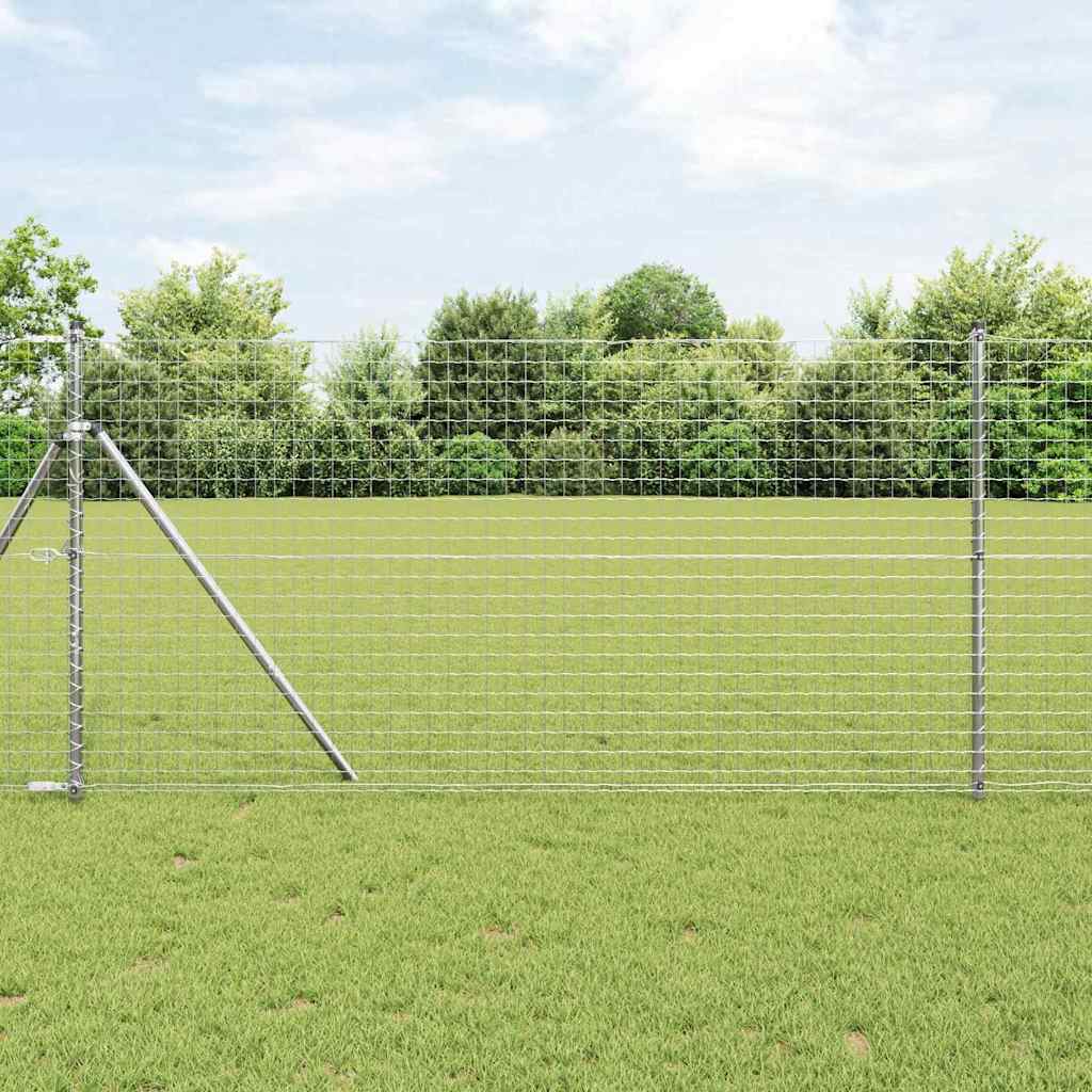 vidaXL Stâlpi de Gard 12 pcs Argintiu 130 cm Oțel galvanizat vidaXL Stâlpi de Gard 12 pcs Argintiu 130 cm Oțel galvanizat