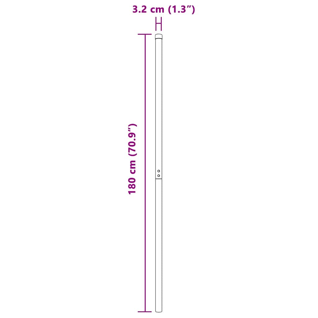 vidaXL Stâlpi de Gard 12 pcs Argintiu 180 cm Oțel vopsit în pulbere