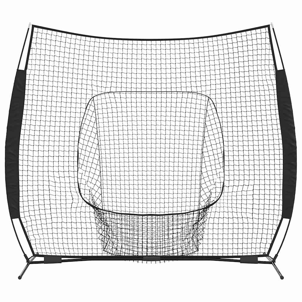 vidaXL Baseball și Softball Negru 250 x 106 x 209 cm Poliester vidaXL Baseball și Softball Negru 250 x 106 x 209 cm Poliester