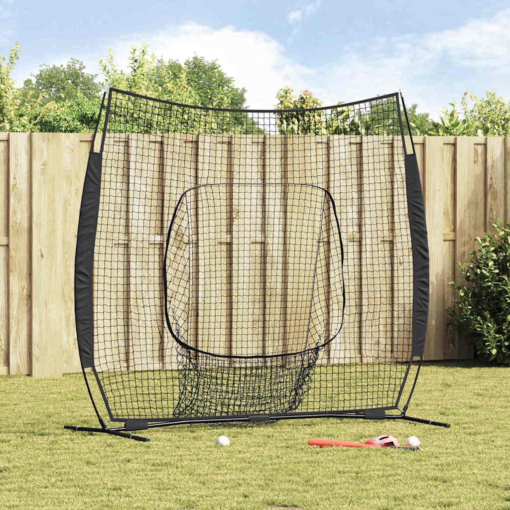 vidaXL Baseball și Softball Negru 250 x 106 x 209 cm Poliester vidaXL Baseball și Softball Negru 250 x 106 x 209 cm Poliester