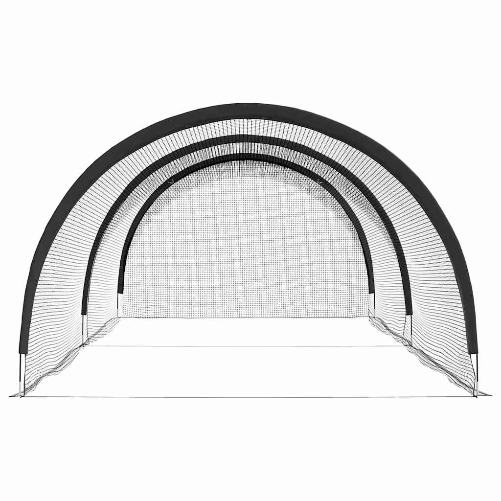 vidaXL Baseball și Softball Negru 702 x 369,5 x 243,5 cm Poliester vidaXL Baseball și Softball Negru 702 x 369,5 x 243,5 cm Poliester