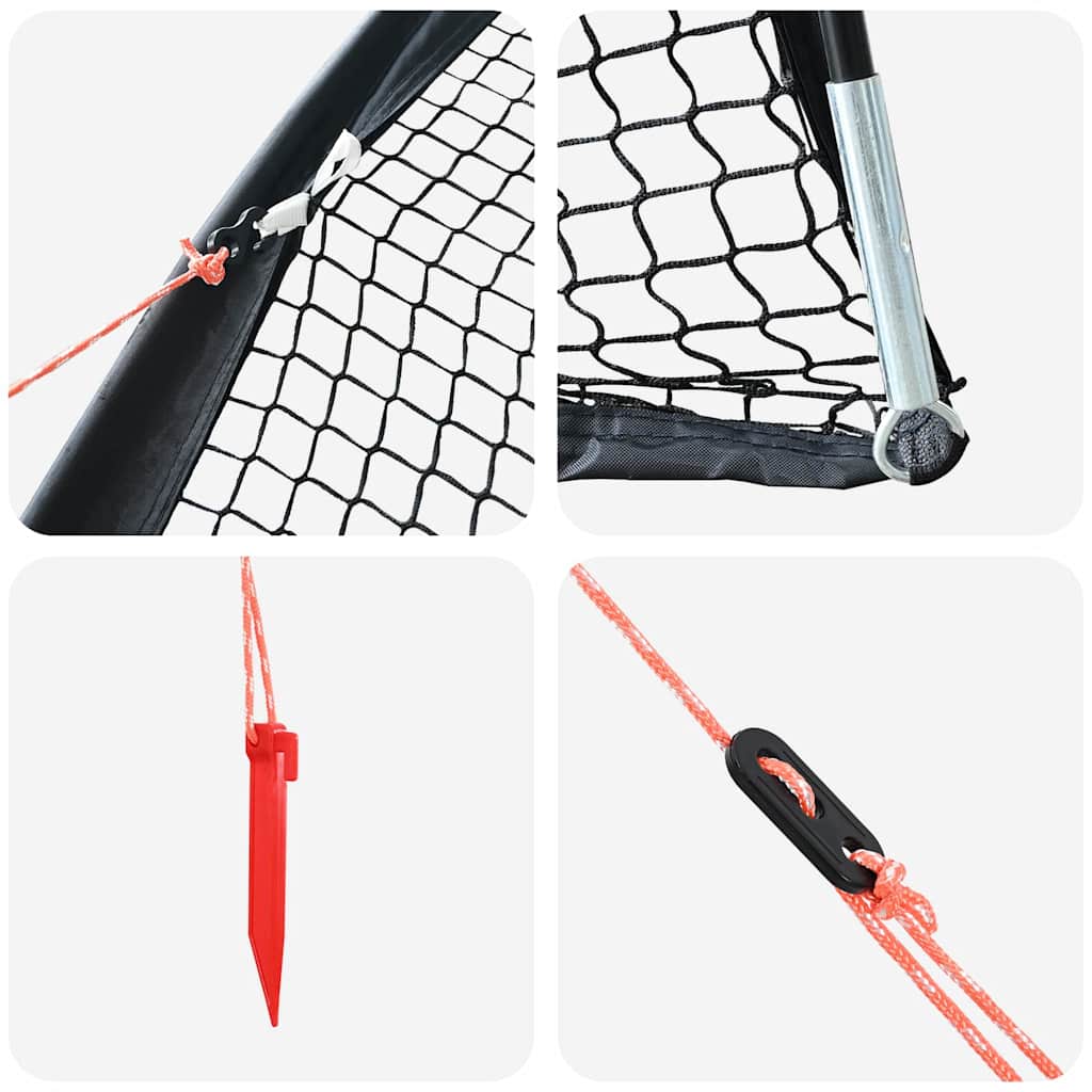 vidaXL Baseball și Softball Negru 702 x 369,5 x 243,5 cm Poliester vidaXL Baseball și Softball Negru 702 x 369,5 x 243,5 cm Poliester