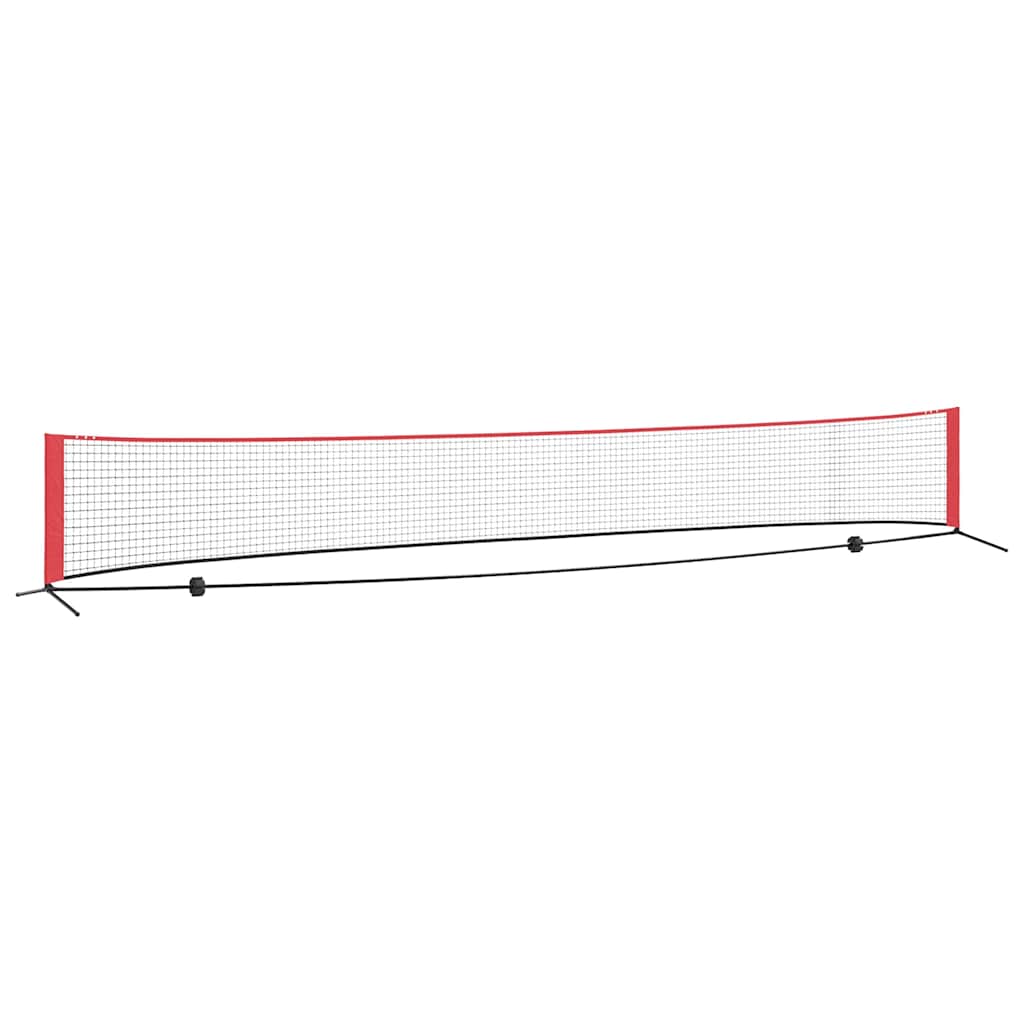 vidaXL Rețea de tenis Negru și roșu 595 x 90.5 x 87 cm Poliester vidaXL Rețea de tenis Negru și roșu 595 x 90.5 x 87 cm Poliester