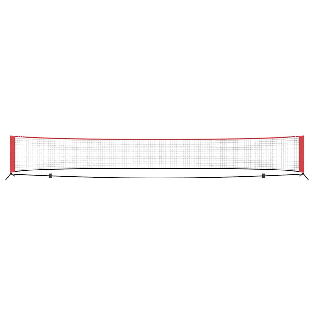 vidaXL Rețea de tenis Negru și roșu 595 x 90.5 x 87 cm Poliester vidaXL Rețea de tenis Negru și roșu 595 x 90.5 x 87 cm Poliester